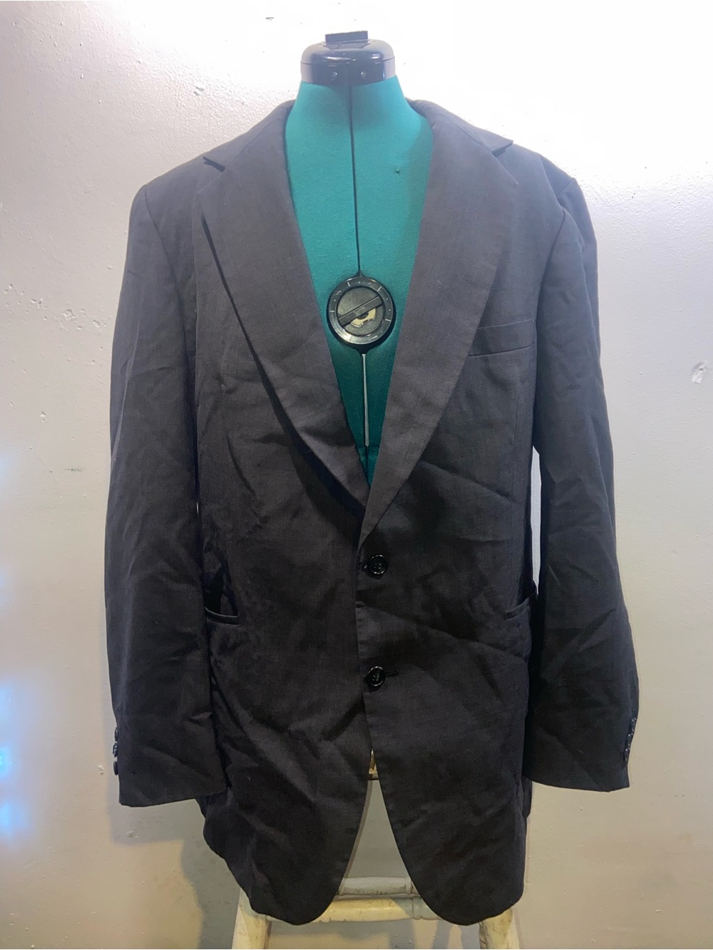 Classic Old Money Corporate Quiet Luxury Preppy Single-Breasted Dark Grey Blazer